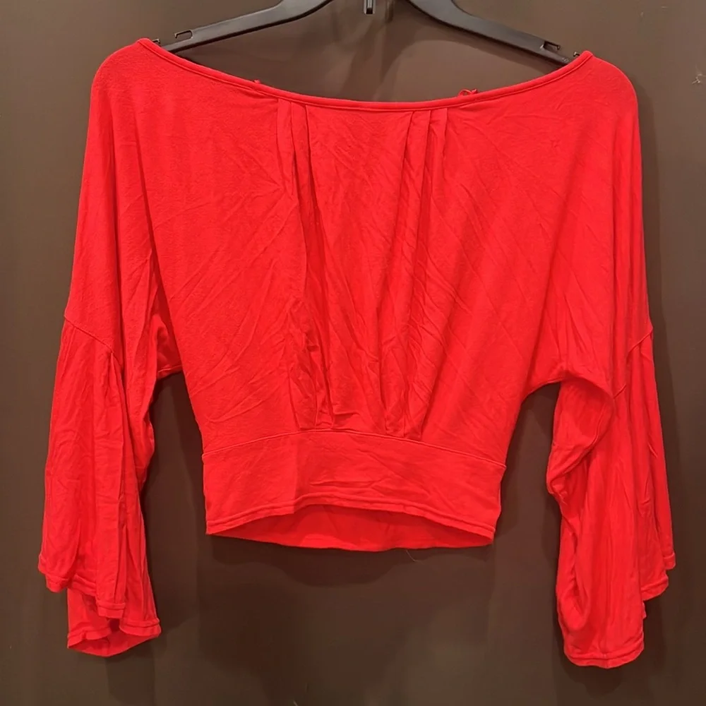 Free People Women’s Blouse, Red, size XS